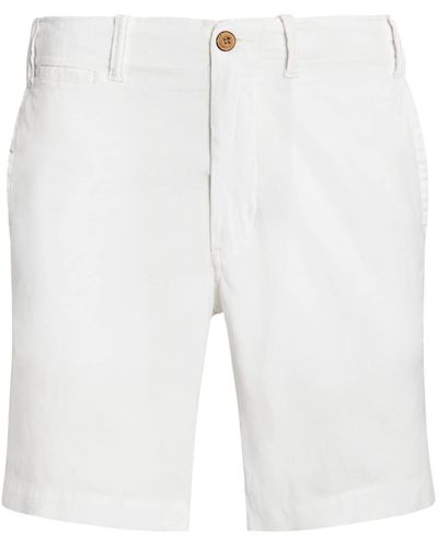 Polo Ralph Lauren Chino Shorts Met Logo-applicatie - Wit