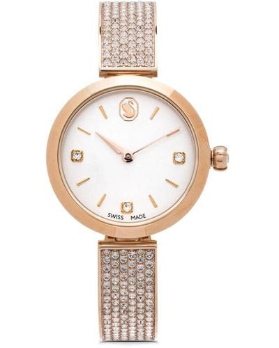 Swarovski Illumina 27 Mm Horloge - Wit