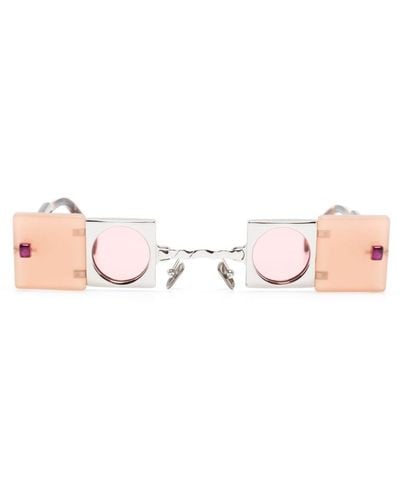 Kuboraum Q50 Rectangle-frame Sunglasses - Pink