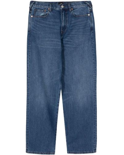 PS by Paul Smith Halbhohe Straight-Leg-Jeans - Blau