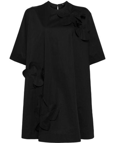 JNBY Flower-detailing Cotton-blend Dress - Black