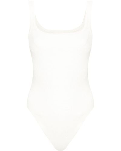 Ermanno Scervino Ribbed-knit Bodysuit - White