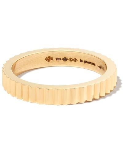 Le Gramme 18kt Yellow Gold Guilloche 4g Ring - Metallic