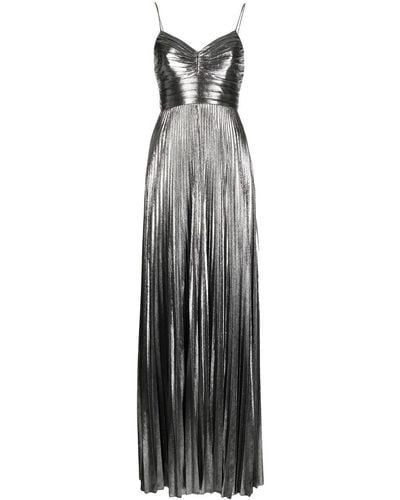 retroféte Cherith Pleated Dress - Metallic