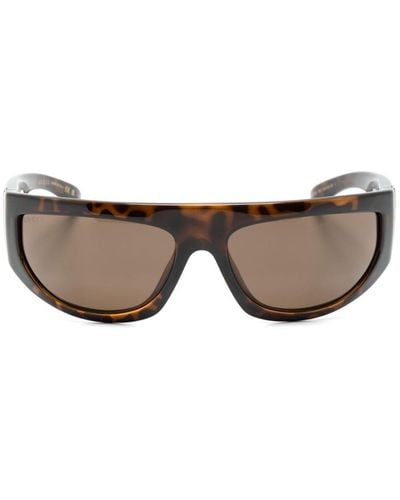 Gucci Shield-frame Sunglasses - Grey