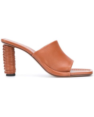 Neous Ginan Heeled Mules - Brown