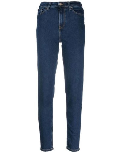 Tommy Hilfiger Jeans affusolati Gramercy a vita alta - Blu
