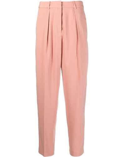 Pinko High-waisted Tapered Pants - Pink
