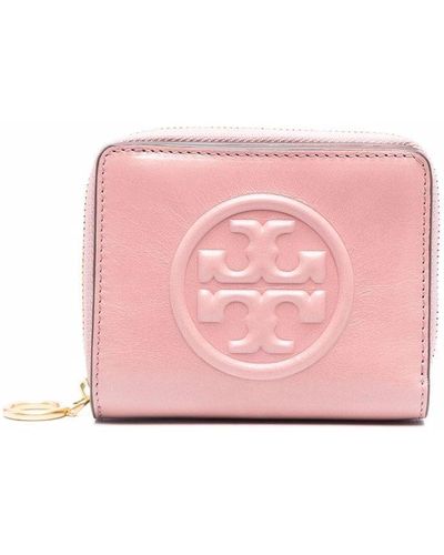 Tory Burch Perry Bombé ファスナー財布 - ピンク