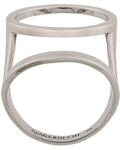 ALAN CROCETTI Double Hoop Ring - Metallic