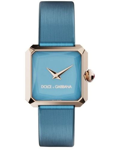 Dolce & Gabbana Sofia Square-face 11mm Watch - Blue