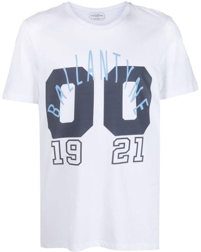 Ballantyne T-Shirt mit Logo-Print - Blau