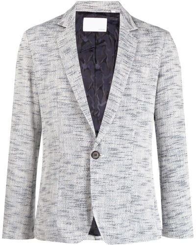 Private Stock The Rene Notched-lapels Blazer - Blue