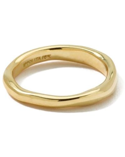 Ippolita 18kt Yellow Gold Classico Shiny Wide Squiggle Ring - Metallic
