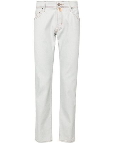 Jacob Cohen Nick Mid-rise Slim-fit Trousers - Grey