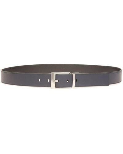 Bally Shiffie Reversible Leather Belt - Grey