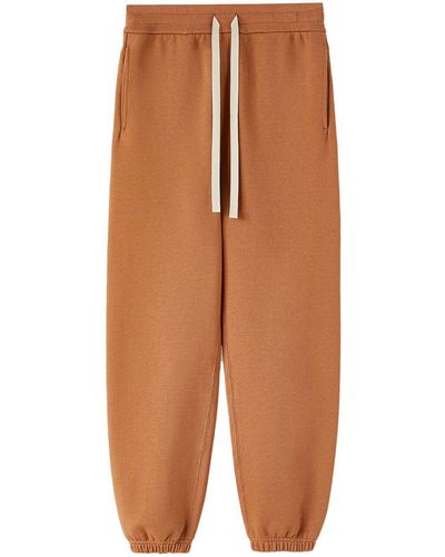 Jil Sander Cotton Drawstring Track Trousers - Brown