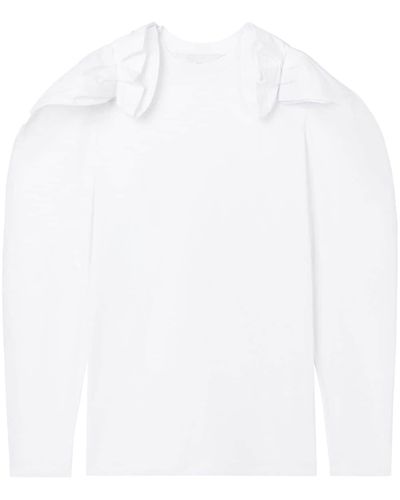 AZ FACTORY Puff-sleeves Cotton T-shirt - White