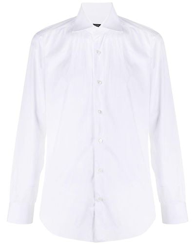 Barba Napoli Poplin Shirt - White