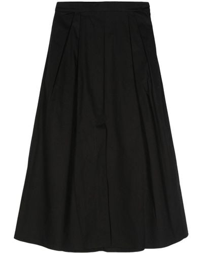 Rohe A-line Poplin Skirt - Black