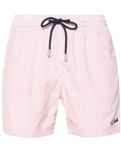 Mc2 Saint Barth Patmos Striped Swim Shorts - Pink