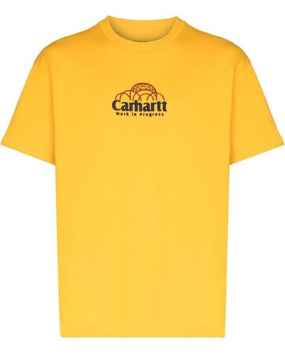 Carhartt Geo Script プリント Tシャツ - イエロー