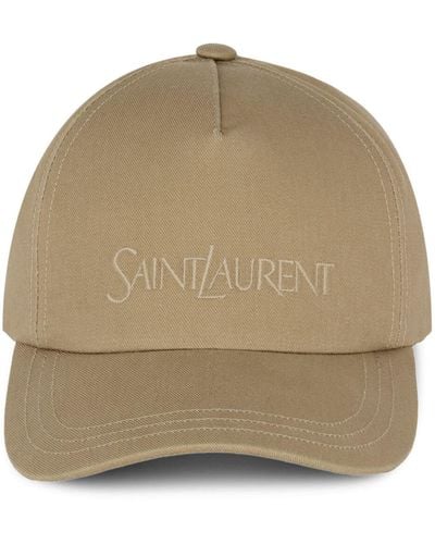 Saint Laurent Gorra con logo bordado - Neutro