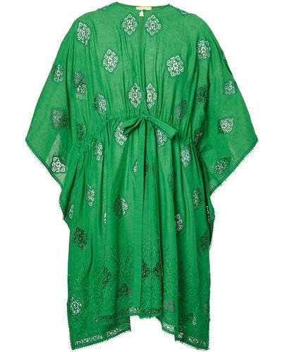 Erdem Broderie Anglaise Cover-up Dress - Green