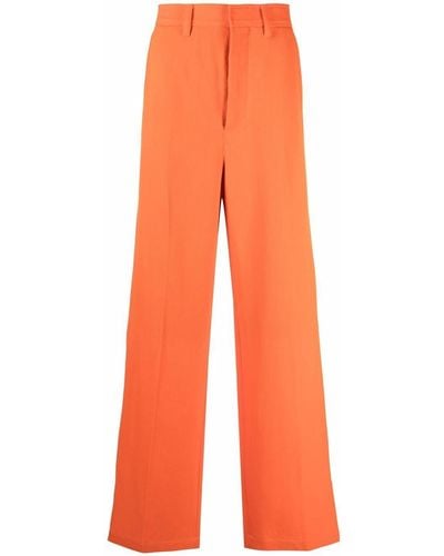 Ami Paris Pantalones de vestir anchos - Naranja