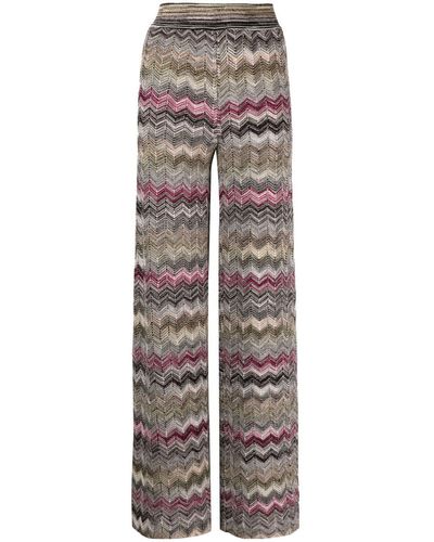 Missoni Gestrickte Hose - Grau