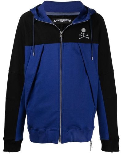 MASTERMIND WORLD Colour-block Skull Hoodie - Black