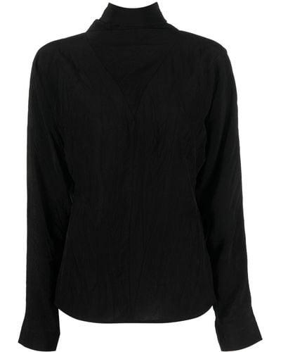 Rohe Pussy-bow Collar Blouse - Black