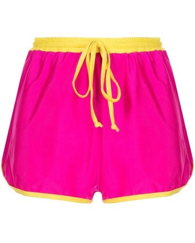 Duskii Shorts in Colour-Block-Optik - Pink