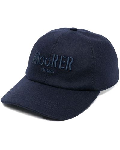 Moorer Logo-embroidered Cap - Blue