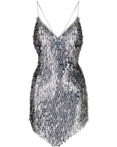 retroféte Sirena Paillette-embellished Minidress - Gray
