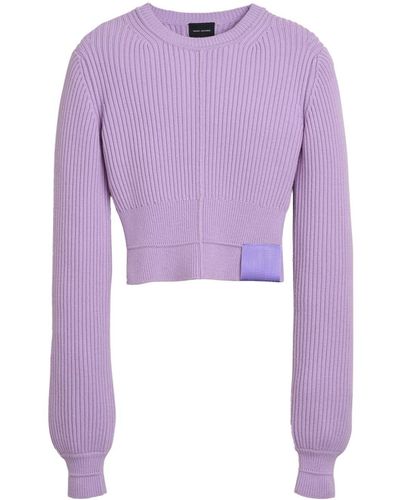 Marc Jacobs Femme Crew Neck Sweater - Purple
