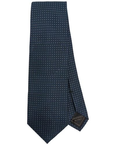 Brioni Lurex-detailed Tie - Blue