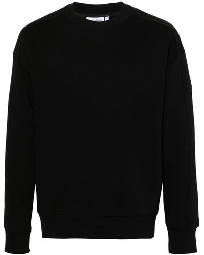 Calvin Klein Sweatshirt mit Logo-Patch - Schwarz