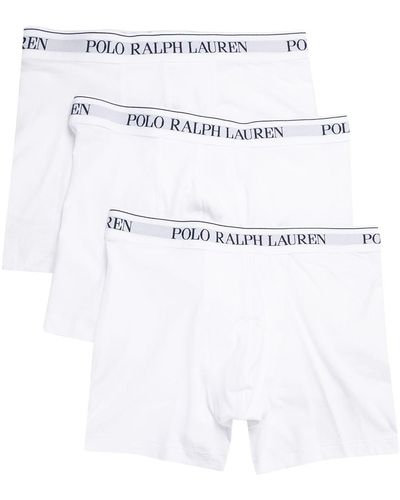 Polo Ralph Lauren Set di 3 boxer con banda logo - Bianco