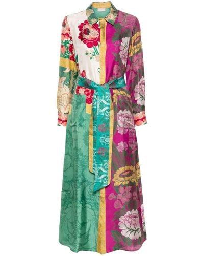 Pierre Louis Mascia Aloe Floral Maxi Dress - White