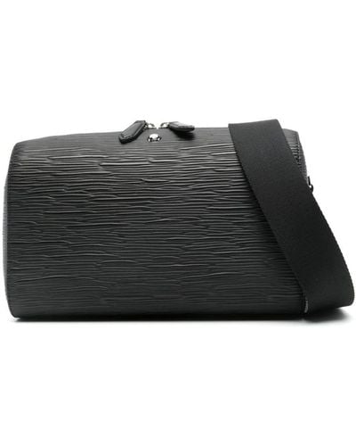 Montblanc 142 Leather Shoulder Bag - Black