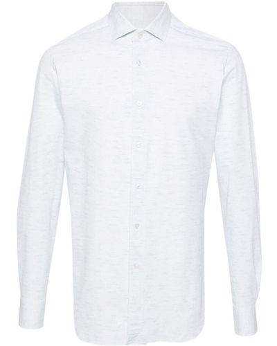 Xacus Active Spread-collar Shirt - White