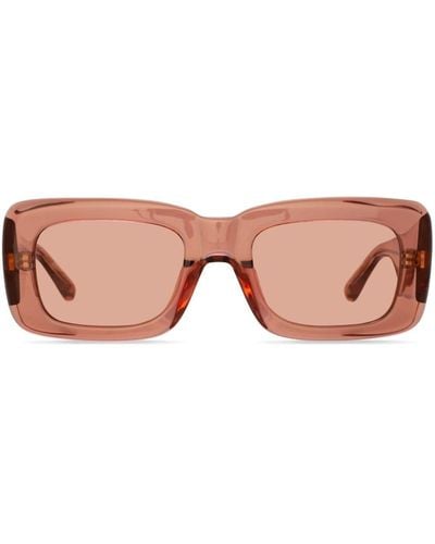 Linda Farrow Marfa Rectangle-frame Sunglasses - Pink