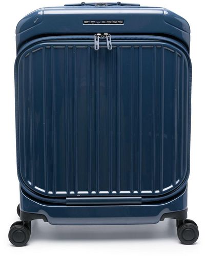 Piquadro Hardside Spinner Cabin Suitcase - Blue