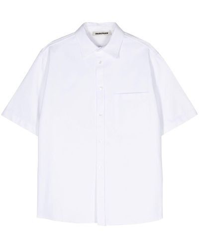 DARKPARK Vale Honeycomb Piqué Shirt - White