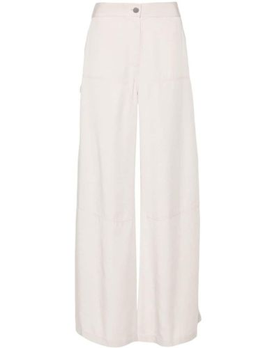 Theory Carpenter Wide-leg Trousers - White