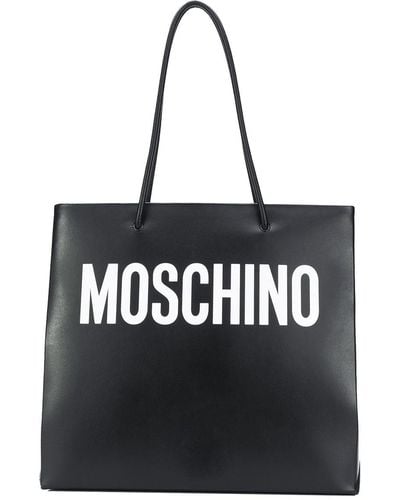 Moschino ロゴ ハンドバッグ - ブラック