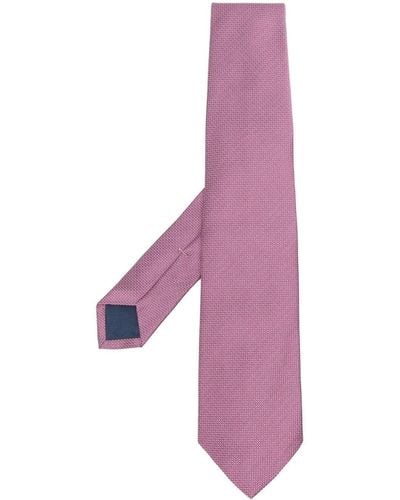 Polo Ralph Lauren Polka Dot Embroidered Silk Tie - Purple