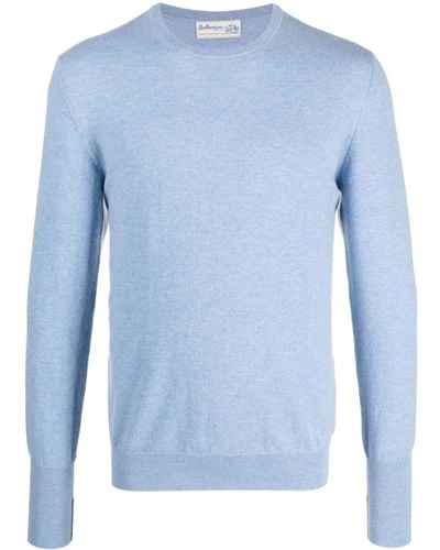 Ballantyne Long-sleeved Cashmere Sweater - Blue