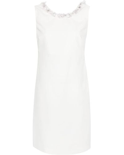 P.A.R.O.S.H. P.A.R.O..H. Sequin-Embellished Mini Dress - White
